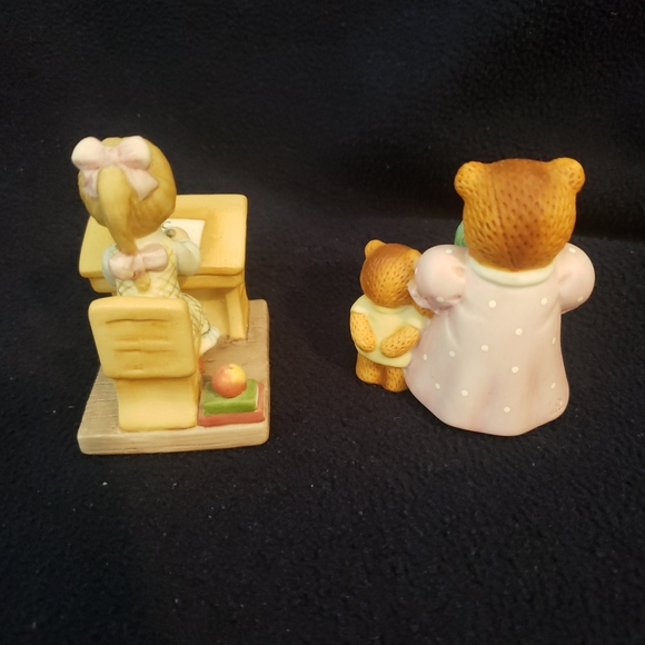 VINTAGE LEFTON CHINA~"SCHOOL DAYS",& 1987 Enesco Lucy Rigg Bears And Globe - Picture 4 of 6